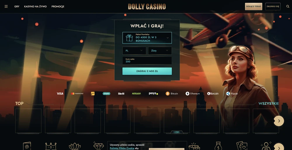 Dolly Casino desktop screenshot